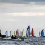 2021 The Needles, Fleet rounding the Needles