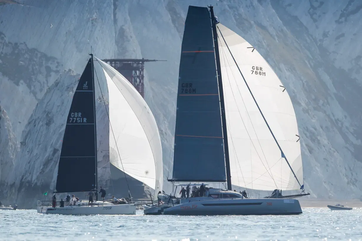 The Needles. Hissy Fit, GBR 788, Journey Maker 11, GBR 7751