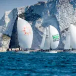 The Needles. EH01, GBR 970R, Merlin, GBR 3923