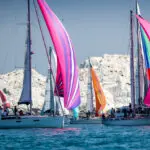 The Needles. Tomahawk, GBR 6699, Solent Mistress, GBR 4175