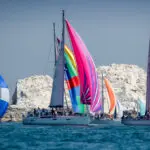 The Needles. Tomahawk, GBR 6699, Solent Mistress, GBR 4175