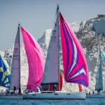 The Needles. Tomahawk, GBR 6699, Solent Mistress, GBR 4175