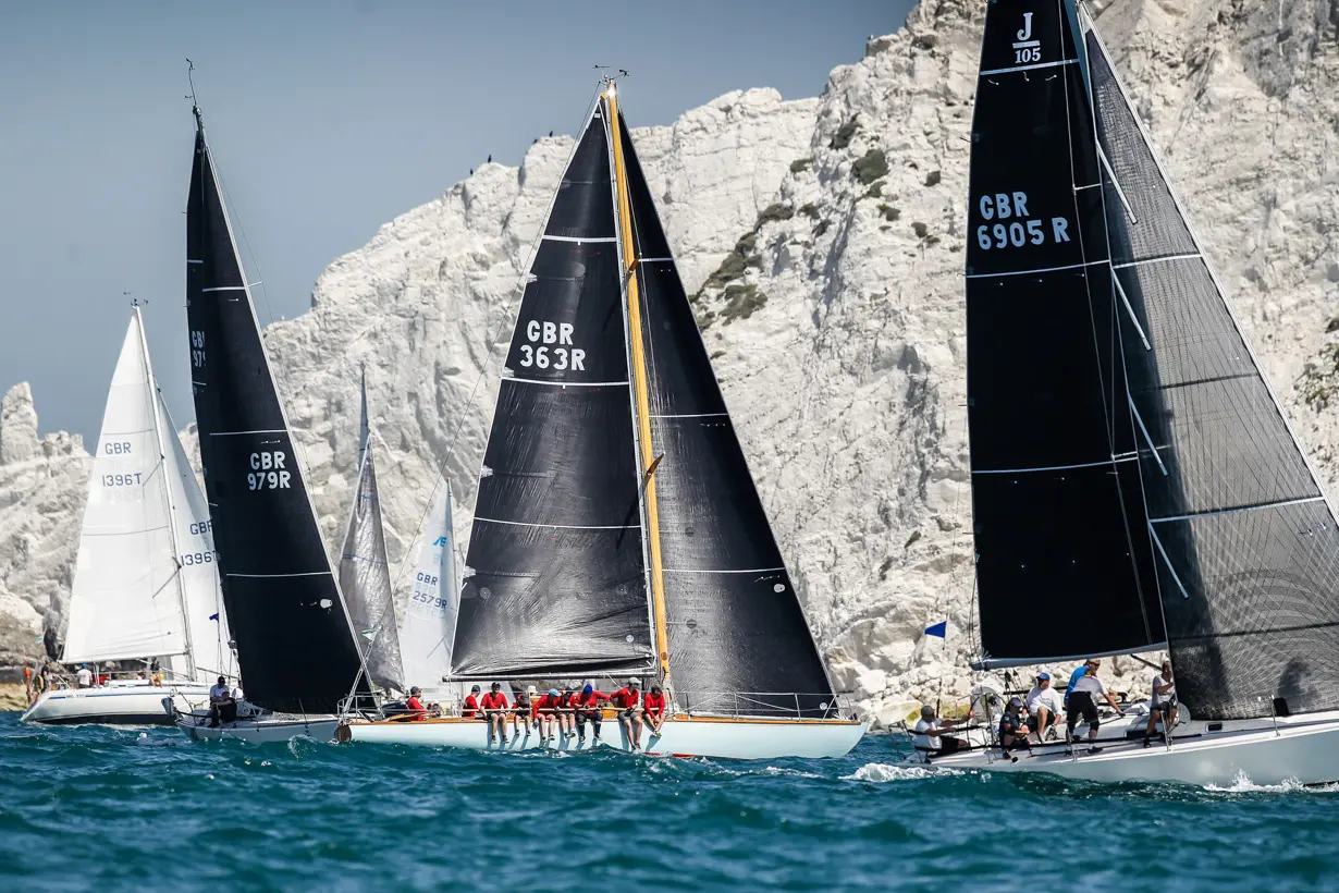 The Needles 2019. Whooper, GBR 363R, GBR 979R, GBR 6905