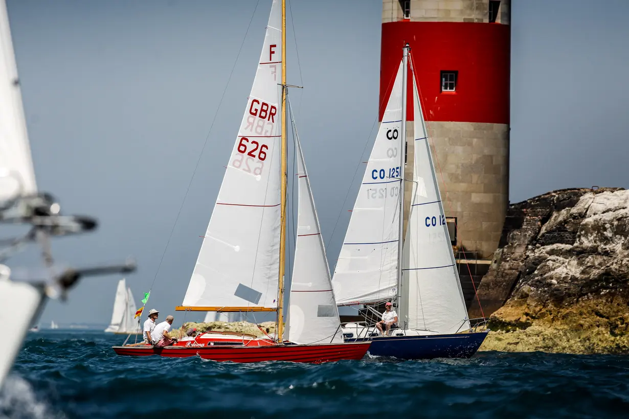 The Needles 2019. Paloma, Folk Boat, GBR 626