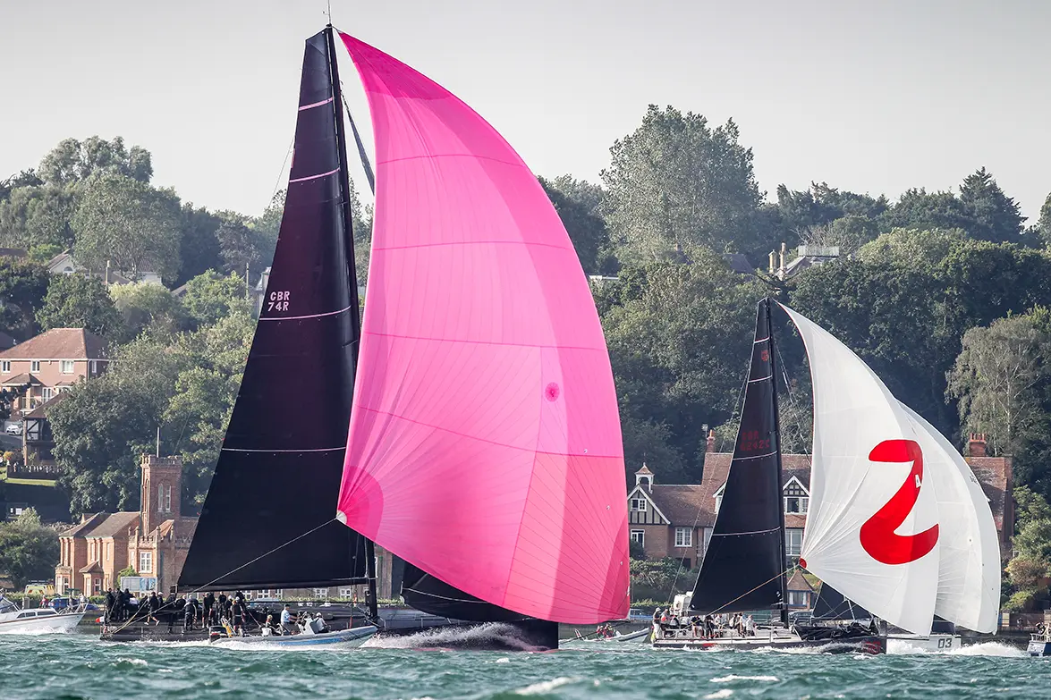 2019 Race start. Jethou, Zephyr, GBR 74R, GBR 6242