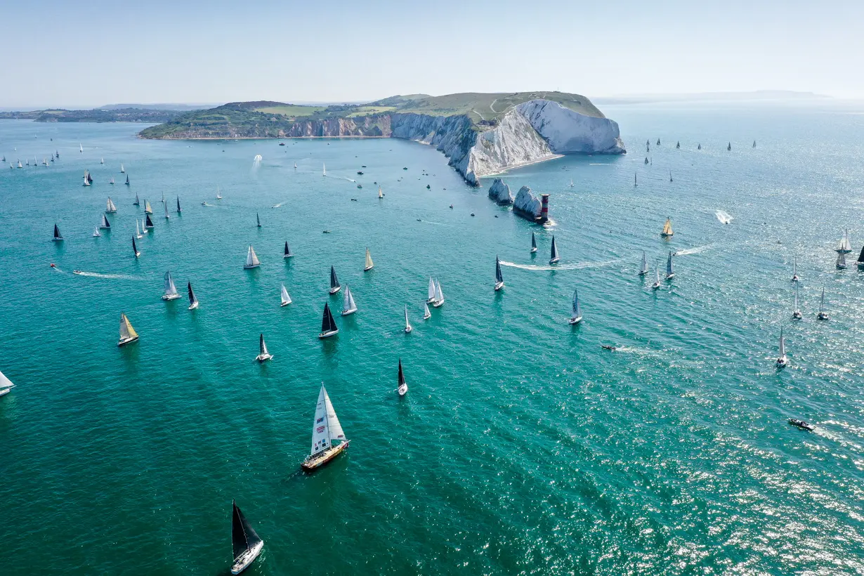 The Needles 2019. Fleet, drone shot