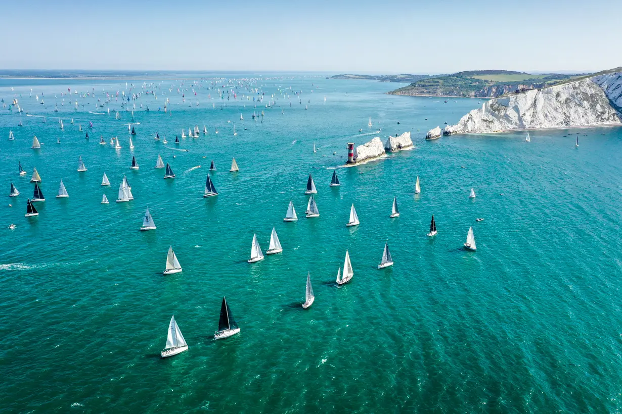 The Needles 2019. Fleet, drone shot