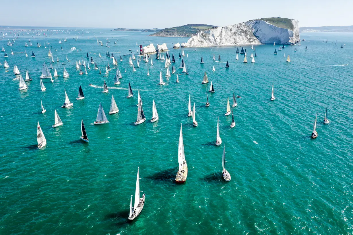 The Needles 2019. Fleet, drone shot