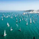 The Needles 2019. Fleet, drone shot