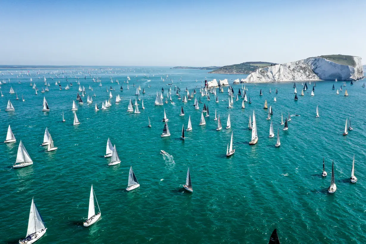 The Needles 2019. Fleet, drone shot