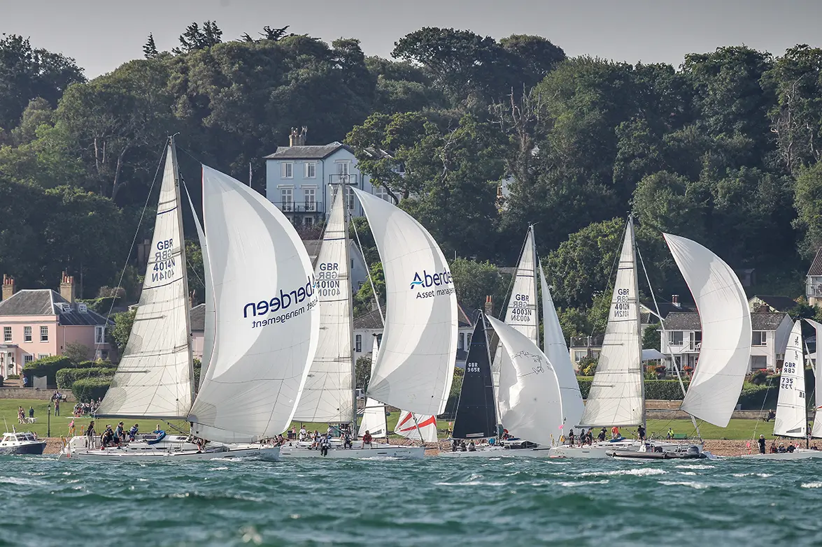 2019 Race start. Sunsail fleet