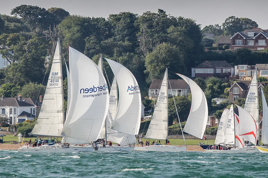 2019 Race start. Sunsail fleet