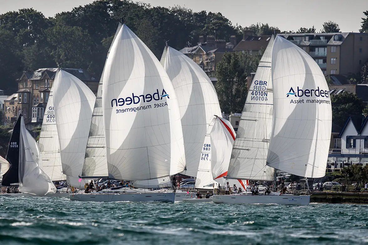 2019 Race start. Sunsail fleet