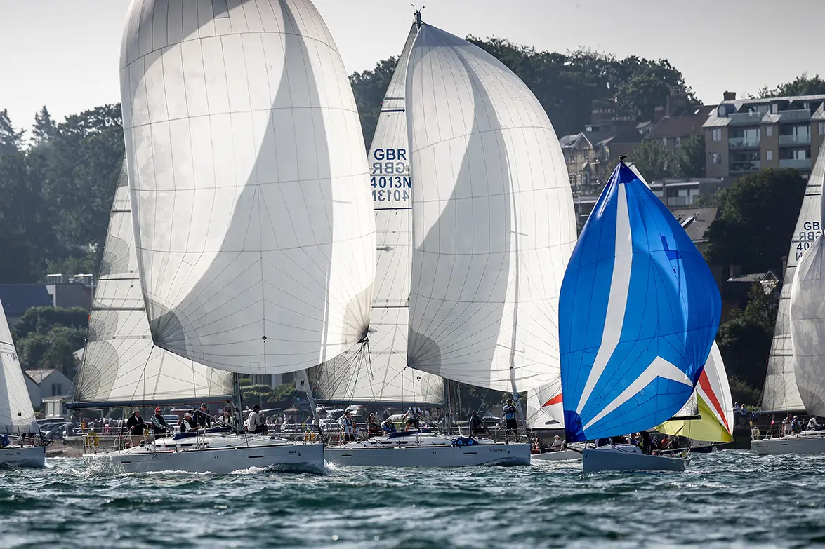 2019 Race start. Sunsail fleet