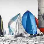 2019 Race start. J70 Fleet