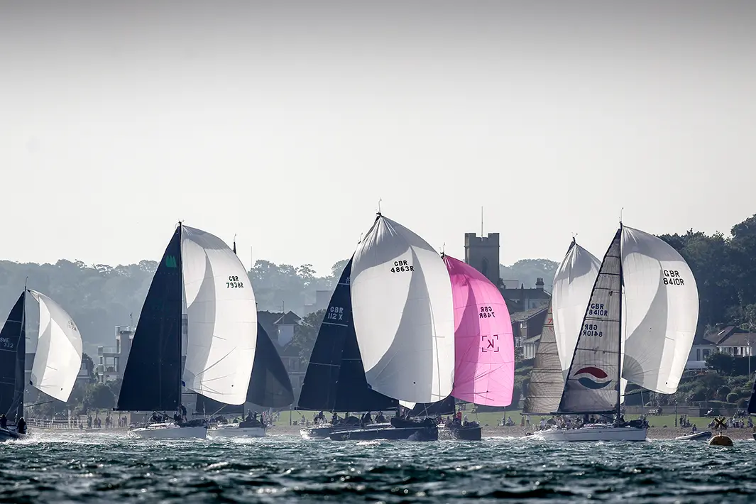 2019 Race start. IRC 1a, Yes, Flair V, Happy Daize, Passion, Al Fresco, Juno, GBR 7938R, GBR 4863R, GBR 8410R