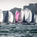 2019 Race start. IRC 1a, Yes, Flair V, Happy Daize, Passion, Al Fresco, Juno, GBR 7938R, GBR 112X GBR 4863R