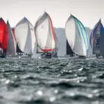 2019 Race start. La Reponse, R and W, Musketeer, GBR 9868, GBR 42N, GBR 7727T