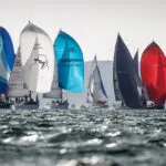 2019 Race start. La Reponse, R and W, Musketeer, GBR 5502, GBR 4070L, GBR 3923L