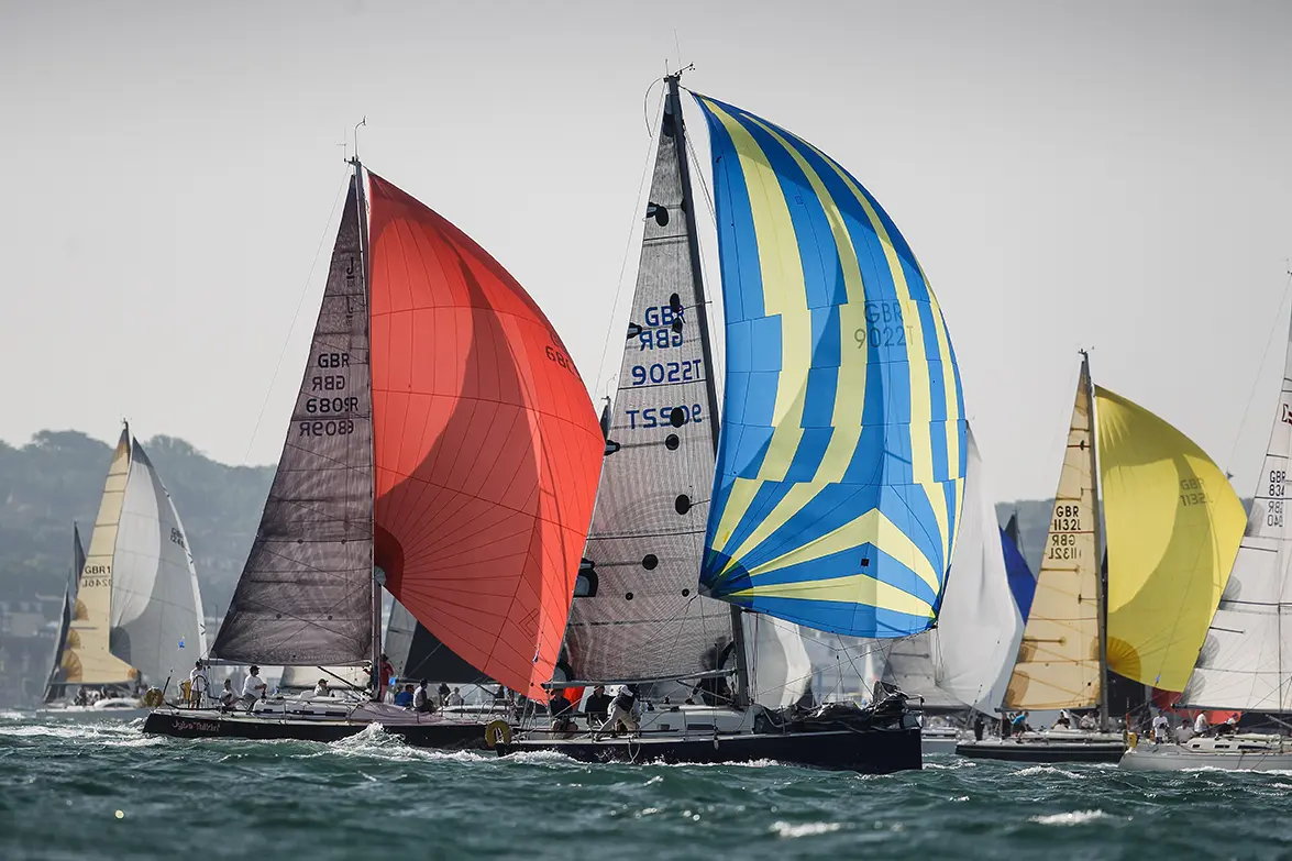 2019 Race start. Touchpaper, Corby 29, GBR 9022T, Jybe Talkin, J109, GBR 6809