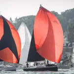 2019 Race start. Alamara IV, GBR 6834R, GBR 8956R