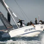 2019 Race start. Lady Mariposa, Ker 46, 6255N