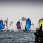 2019 Race start. Egypt Point, Cowes, GBR 123, GBR 9633R