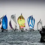 2019 Race start. Egypt Point, Cowes, GBR 123, GBR 9633R