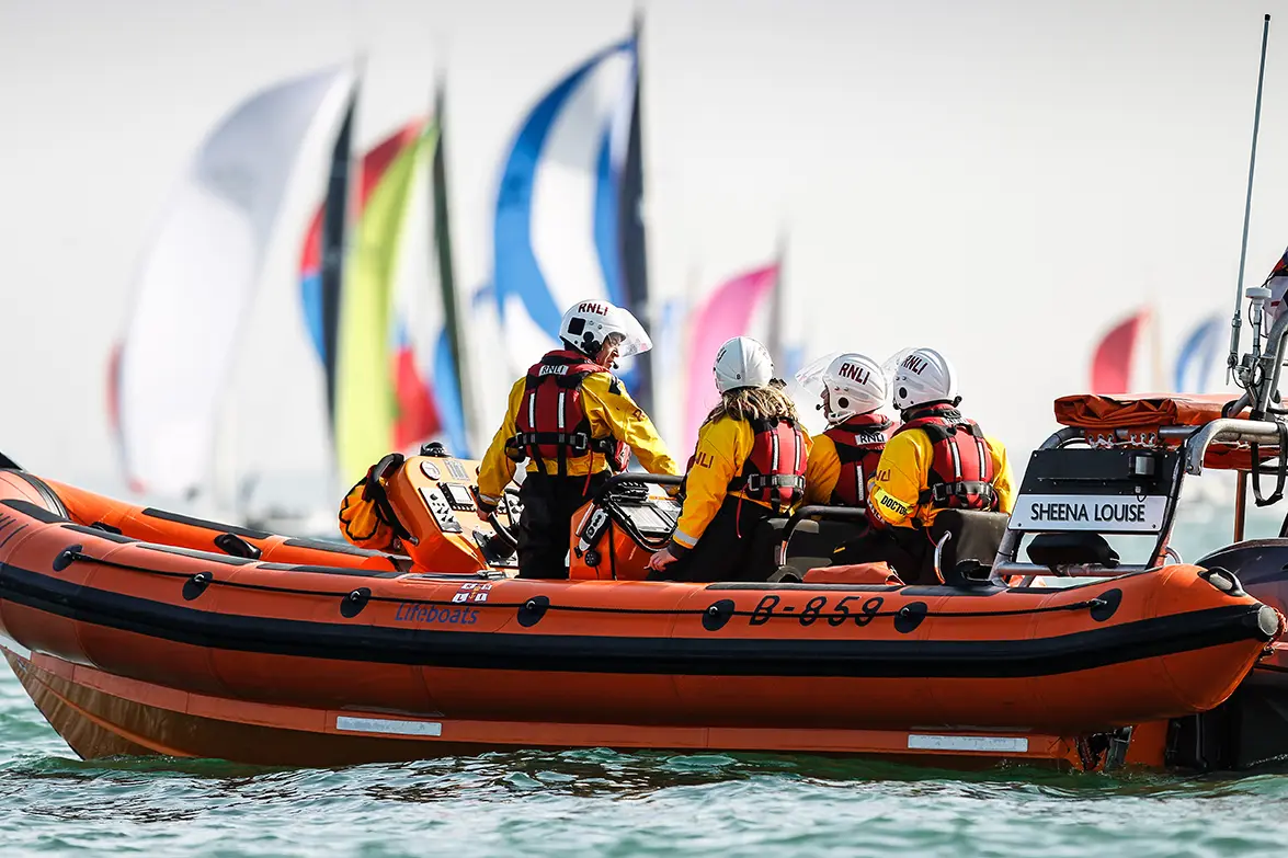 2019 Race start. RNLI