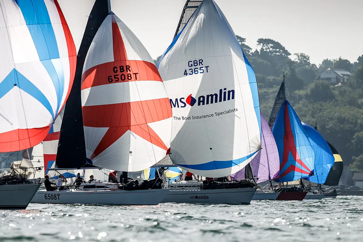 2019 Race start. MS Amlin Enigma, GR8 Banter, GBR 6508T, GBR 4365T