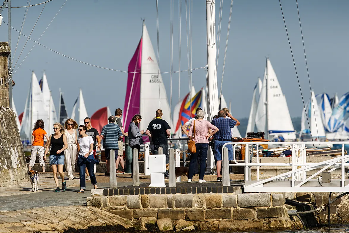 2019 Race start. Spectators at the RYS