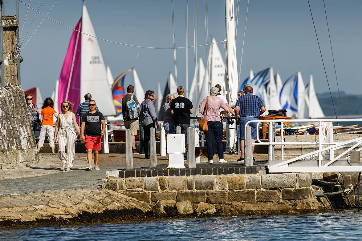 2019 Race start. Spectators at the RYS