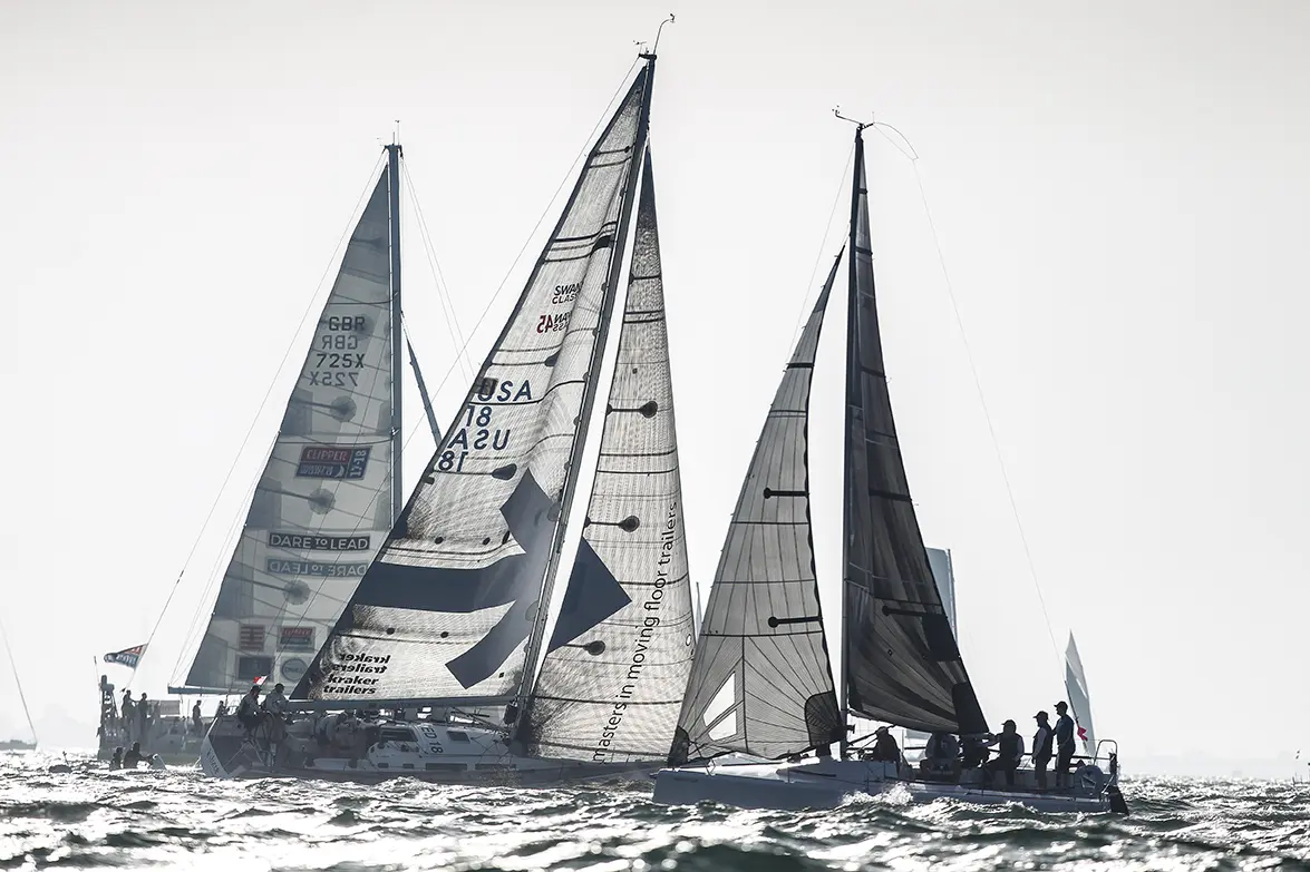 2019 Race start. K Force, Swan 45, USA 18