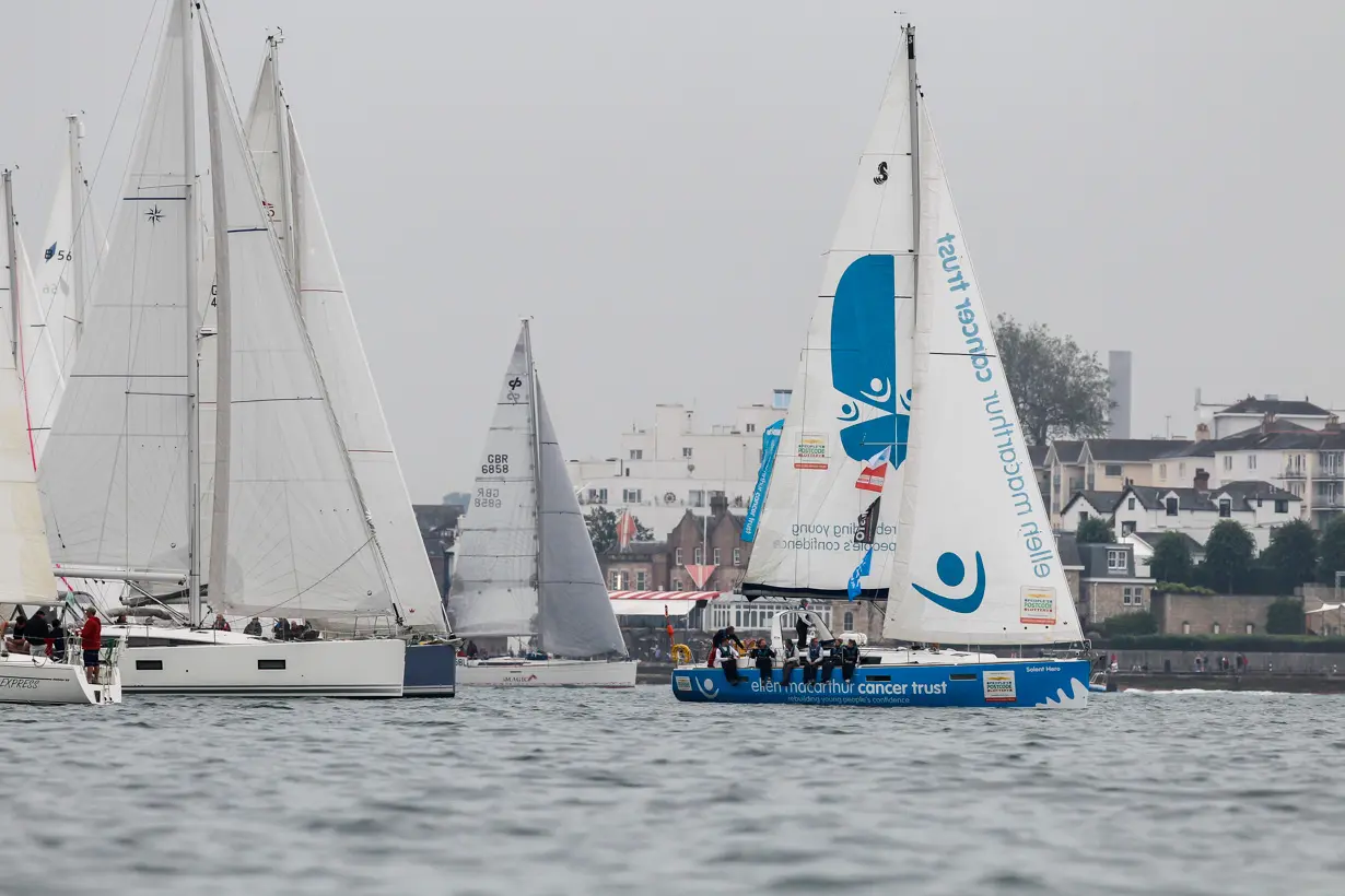 2021 2021 race start, Solent Hero,Ellen Macarthur Cancer Trust start