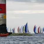 2021 The Needles, Fleet rounding the Needles