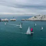 2021 The Needles, Fleet rounding the Needles