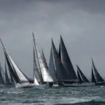 2022 race start, Fleet, GBR 317X, GBR 1419L,