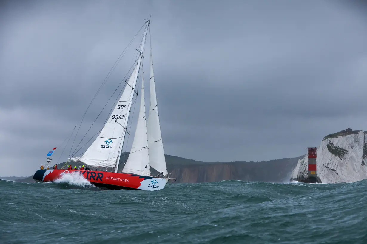 The Needles. Skirr 2, Clipper, GBR 9352T