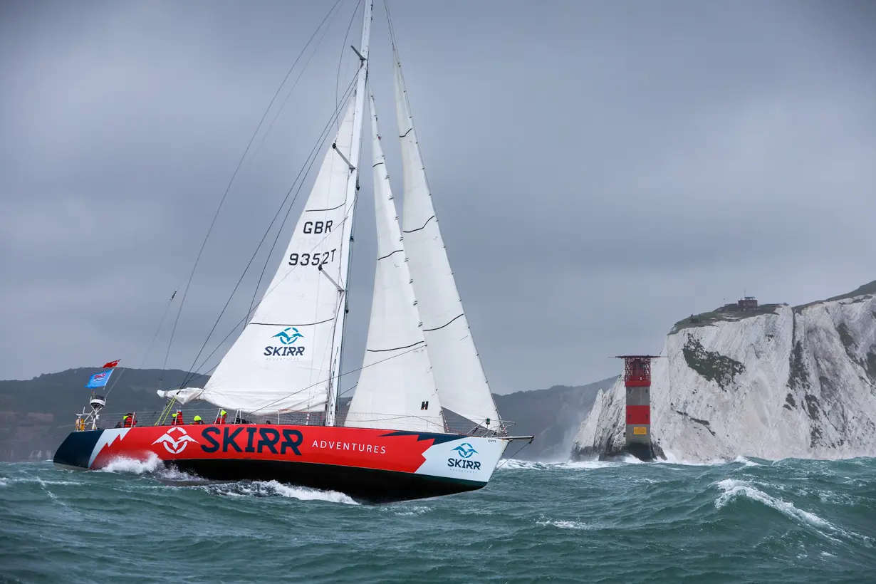 The Needles. Skirr 2, Clipper, GBR 9352T