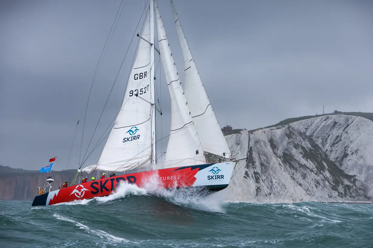 The Needles. Skirr 2, Clipper, GBR 9352T