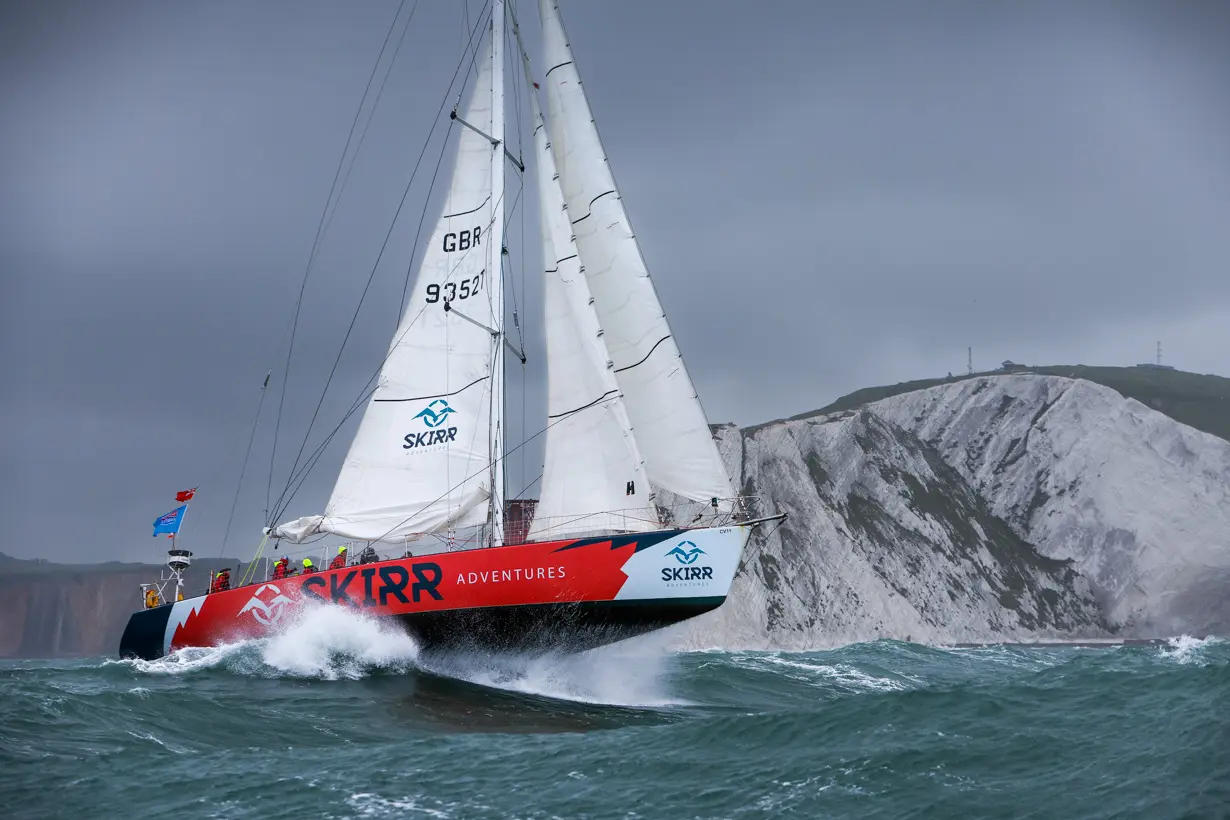 The Needles. Skirr 2, Clipper, GBR 9352T