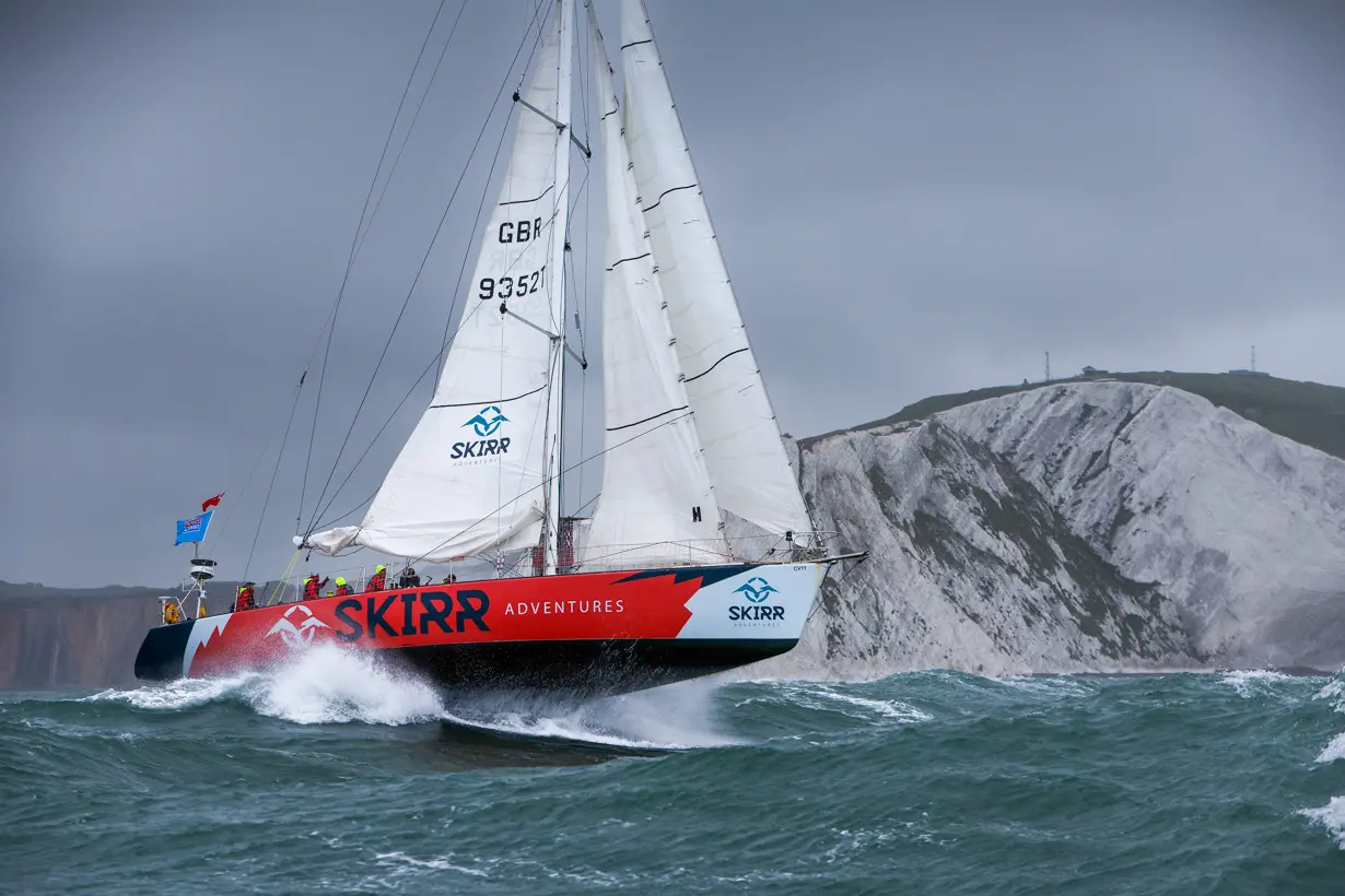 The Needles. Skirr 2, Clipper, GBR 9352T