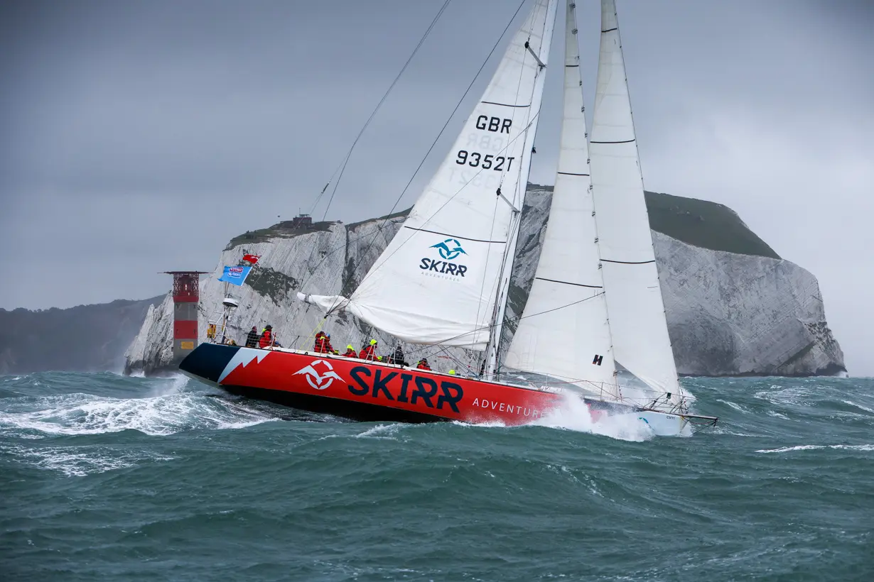 The Needles. Skirr 2, Clipper, GBR 9352T