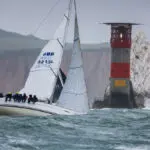 The Needles. Dusty P, First 40, GBR 3213L