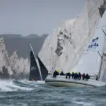 The Needles. Dusty P, First 40, GBR 3213L