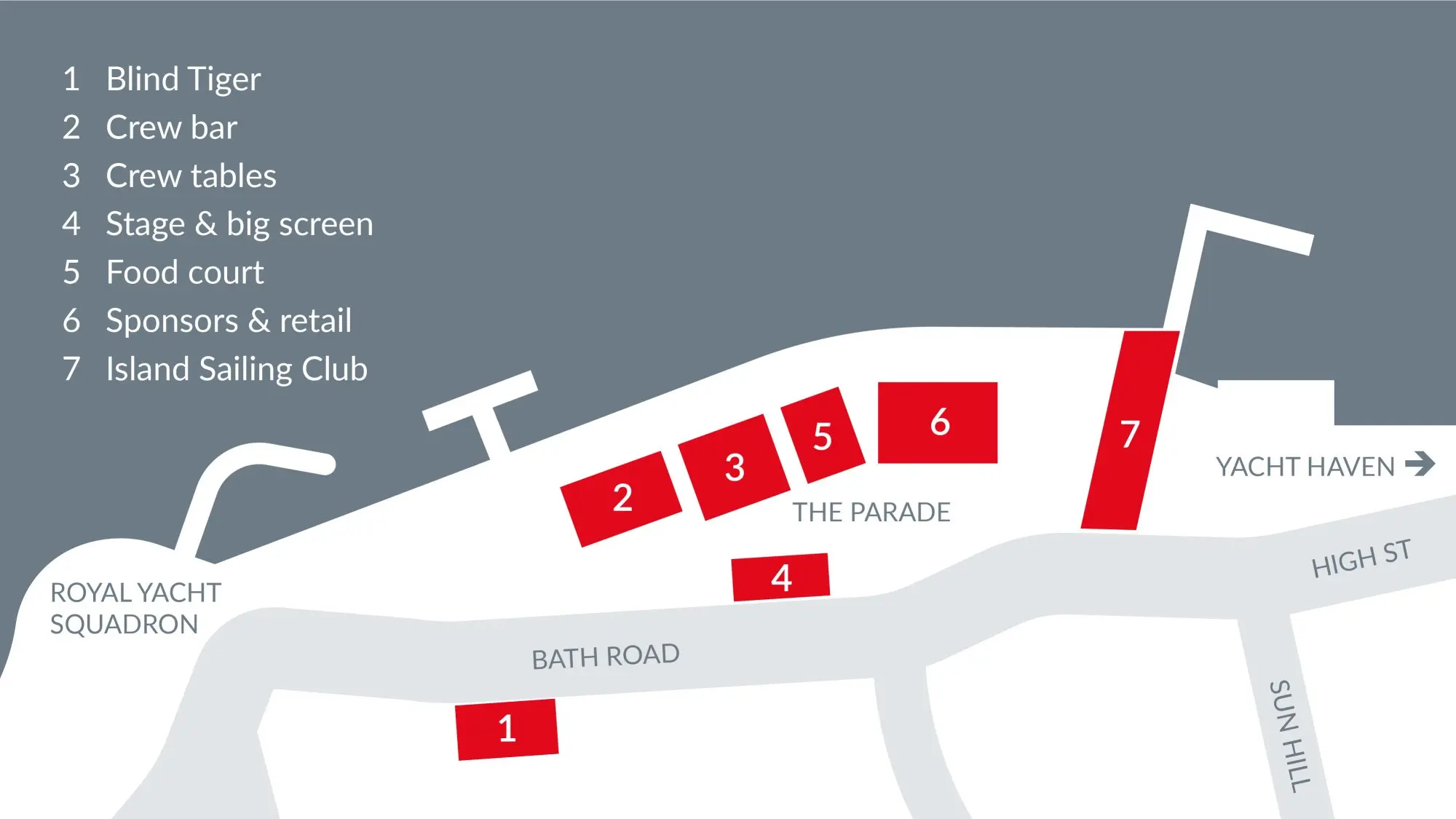 Cowes Week Map