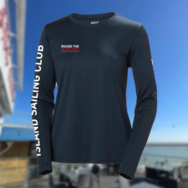 Ladies Long Sleeve T Shirt Navy