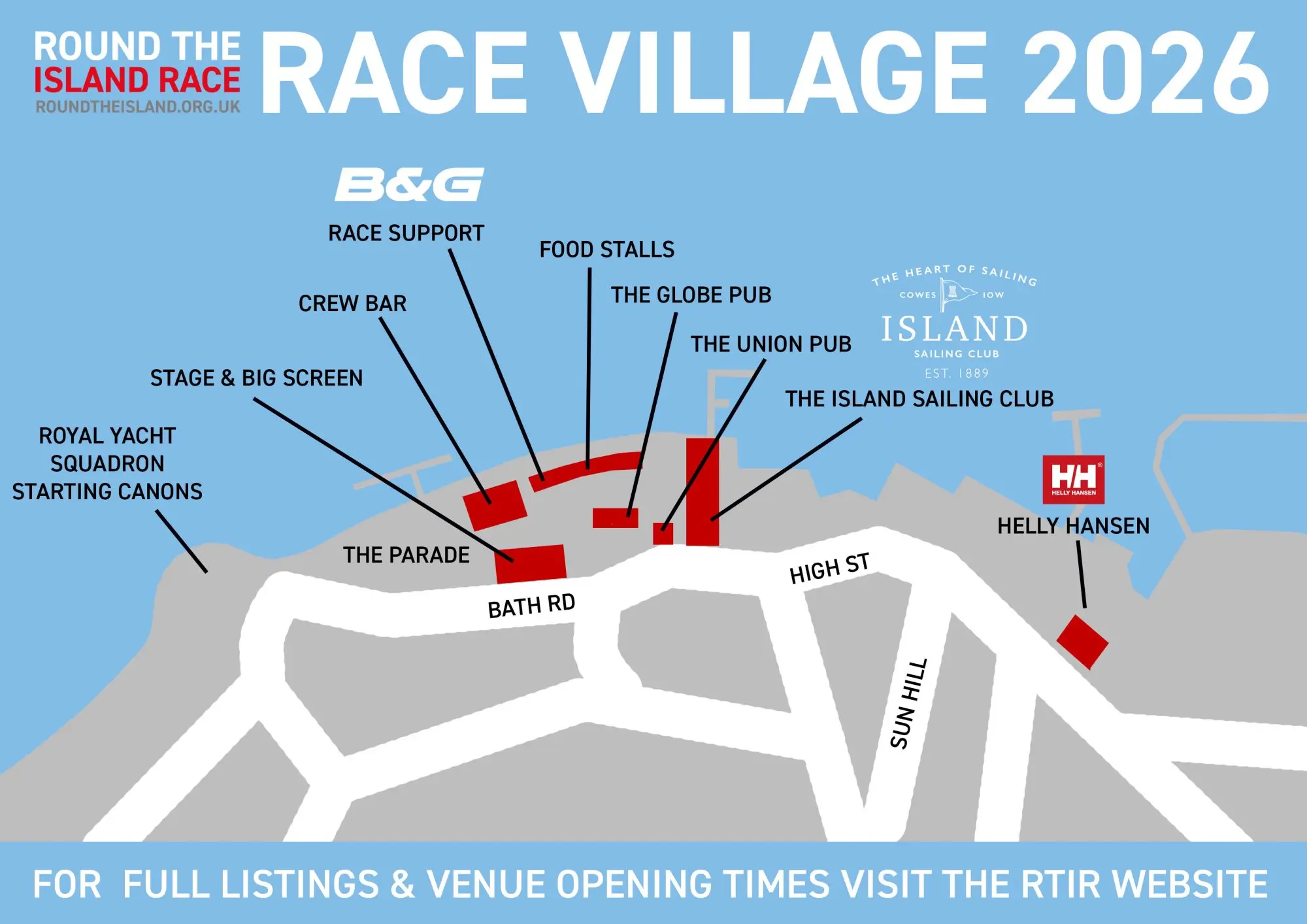 Cowes Week Map